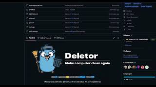 Download the video "Deletor -  open source tui/cli utility for deleting and managing files"