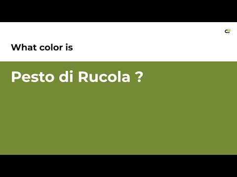 Pesto di Rucola color #748a35 hex color - Green color - Cool color 748a35