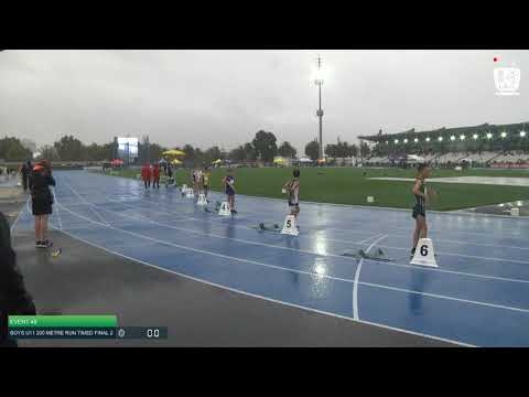 Boys U11 200m Timed Final 2: 2021 Commonwealth Bank State Track and Field Championships // LAVicTV