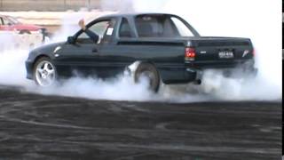 preview picture of video '22  HSV418 Holden V8 Maloo Ute At Burnout Mafia Nats Tamworth City Speedway 10 5 2014'