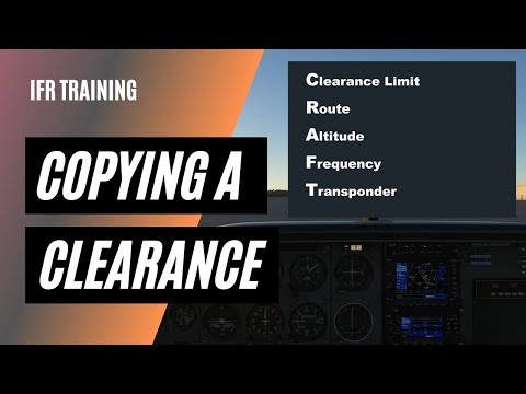 CRAFT Clearance | Receiving IFR Clearance from ATC | IFR Clearance Practice