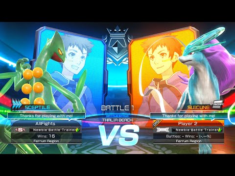 Sceptile vs Suicune - Pokkén Tournament DX