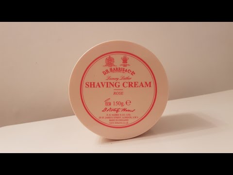 Revisão do creme de barbear DR Harris Rose
