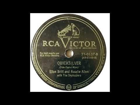 OLDIES 1950 APR 15 Quicksilver-Elton Britt & Rosalie Allen