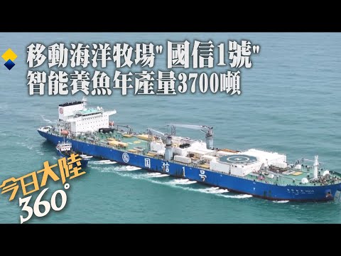 海上大國重器!全球首艘10萬噸級智慧養殖工船\國信1號\ 移動海洋牧場年養3700噸大黃魚~還遇颱風也不怕【今日大陸360】20240701@全球大視野Global_Vision