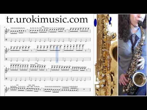 Saksafon tenor Nasıl Çalınır Adele Hello Bölüm#1 Okul Öğretmen Notalar Eğitim Tablatura Kılavuz