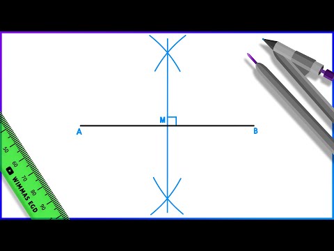 How to draw a Perpendicular Bisector of a line.