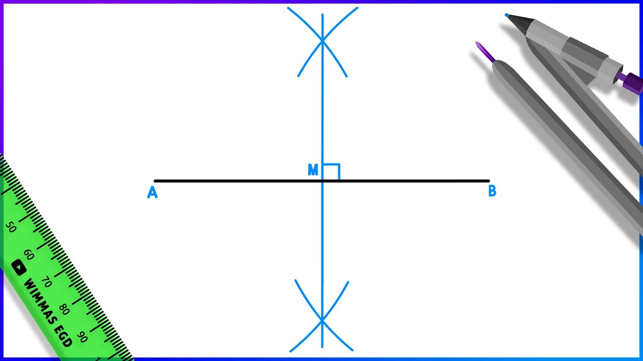 How to draw a Perpendicular Bisector of a line.