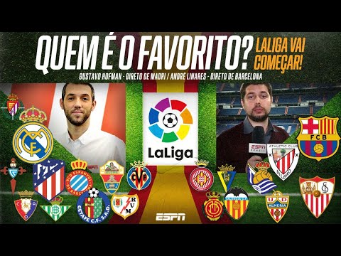 Barça ou Real? Quem chega mais forte em LaLiga? Hofman e Linares fazem o abre do Espanhol