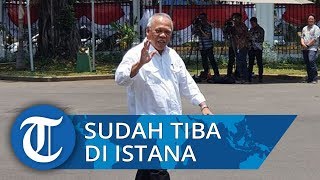 VIDEO: Basuki Hadimuljono Tiba di Istana Negara, Lambaikan Tangan ke Awak Media