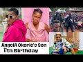 Wow! Nollywood Actress Angela Okorie's Celebrating Handsome Son's 11th Birthday In The Street.