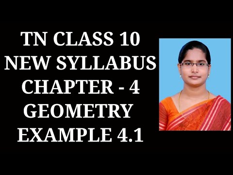 10th Maths Ch - 4 Geometry | Example - 4.1 | Samacheer One plus One channel