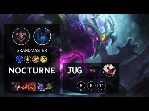 Nocturne Jungle vs Lee Sin - EUW Grandmaster Patch 10.19