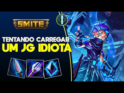 Tentando CARREGAR um jungler IDIOTA! CILA/SCYLLA MID - ⚡ Smite BR Conquista