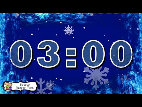 3 Minutes Winter Snow Timer w Music