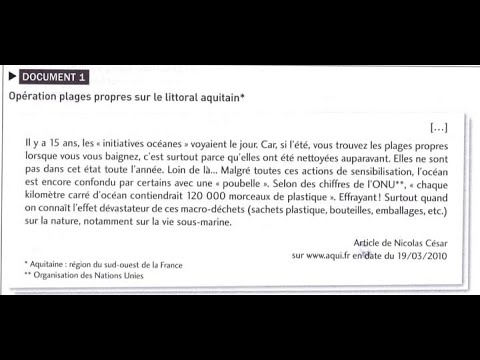 DELF B1 oral production monologue, Operation at the beach #learnfrench french b1 book succeed