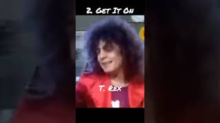 T.Rex Top 5 Hit Songs #glamrock #rock #englishband #marcbolan