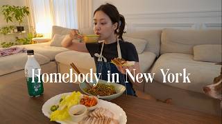 Homebody in New York | Getting in fall mood, new hair, solo eating & drinking comfort food, chitchat