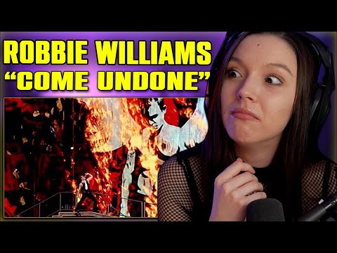Robbie Williams - Come Undone | FIRST TIME REACTION | Live at Knebworth