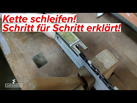 Kette der Motorsäge schleifen! Manuell mit Feile vs. Segekettenschärfgerät! Anleitung & Vergleich!