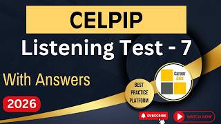 Celpip Listening Mock Test - 7 | Celpip Listening Test Practice With Answers - 2026