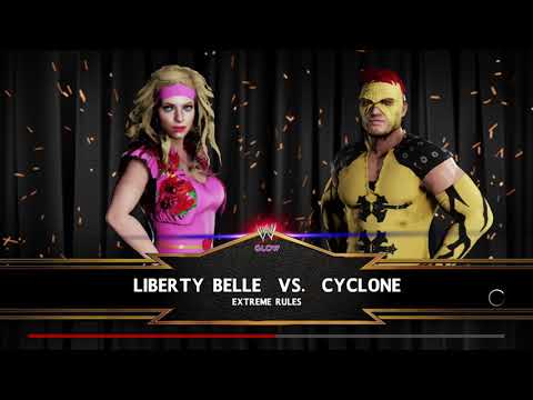 GLOW 1985  Liberty Belle vs Cyclone - Backstage Brawl