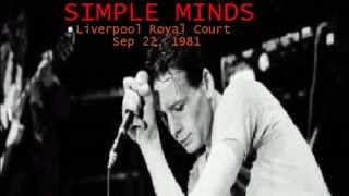 Simple Minds Seeing out the Angel Live 1981
