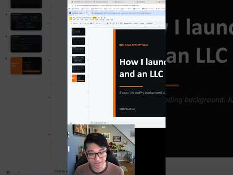 I Built 5 AI Apps and an LLC in 3 Months!