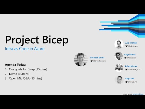 Intro to Azure's Project Bicep with Brendan Burns and team