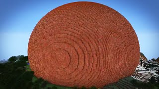 MINECRAFT 27,481,396 BLOCK TNT BALL EXPLOSION WITH AFTERMATH