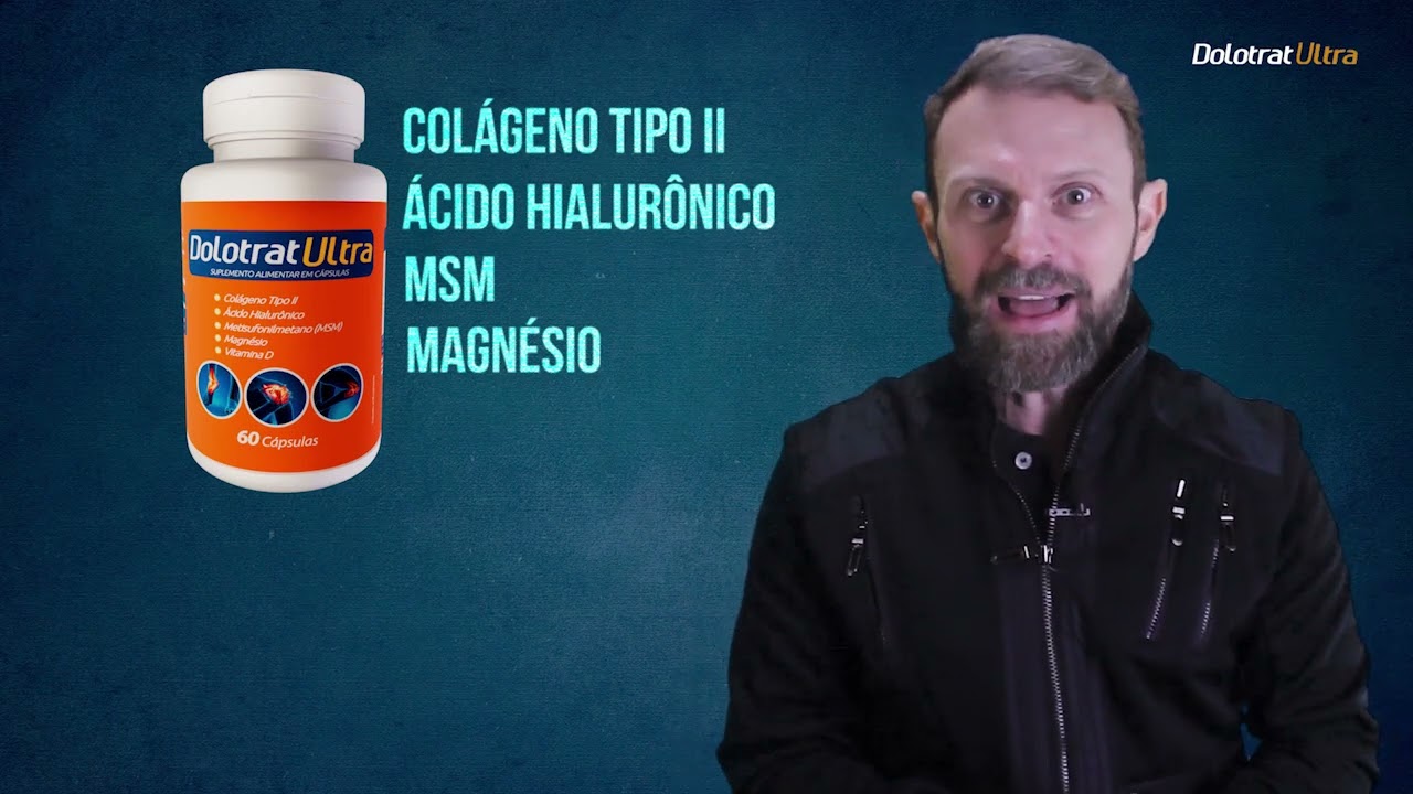 DOLOTRAT ULTRA Colágeno tipo II com Ácido Hialurônico e MSM!
