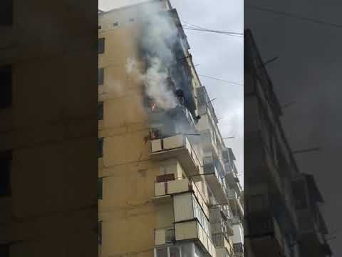 Видеофакт: Пожар в Якутске на улице Горького