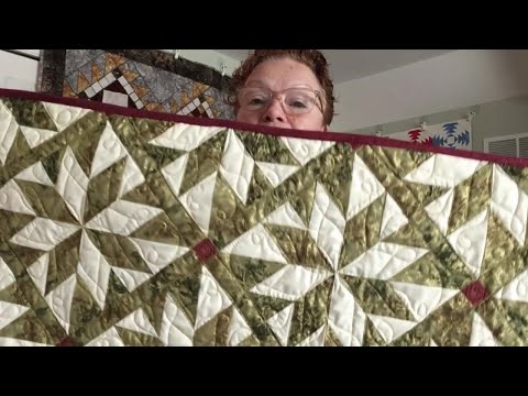 Free Motion Quilting your Lemoyne Star Quilt