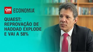 Reprovação de Haddad pelo mercado explode e vai a 58%, diz Quaest | CNN NOVO DIA