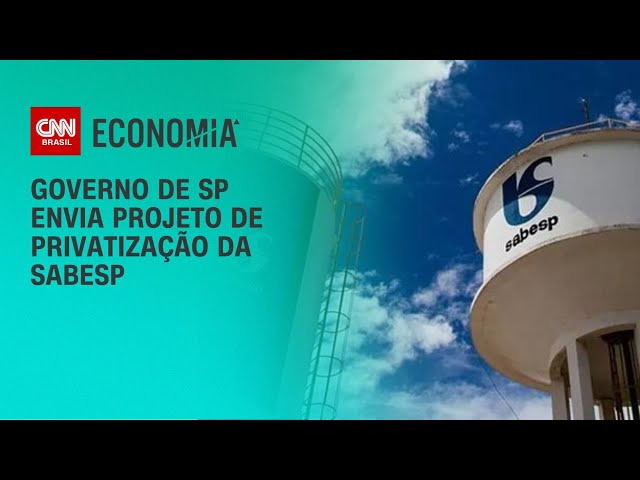 Governo de SP envia projeto de privatização da Sabesp | LIVE CNN