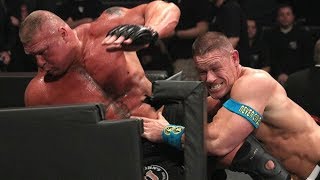 Seith Rollins & John Cena Totally Destroy Brock Lesnar At Royal Rumble