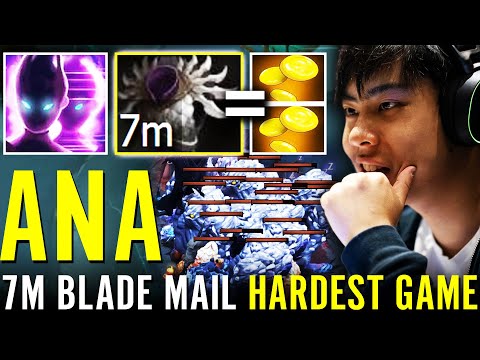 100% ANA HARDEST GAME EVER!!! Spectre 7m Blade Mail BIGGEST STACK FARM vs GOD PL Dota 2 Pro Carry