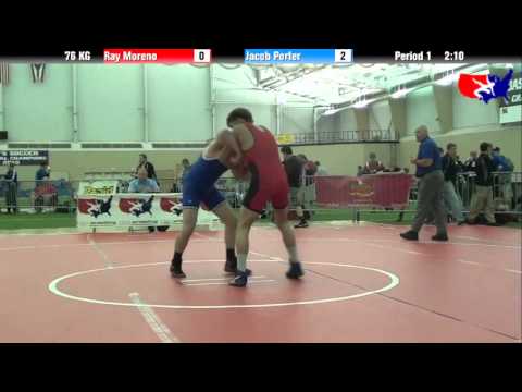 Ray Moreno vs. Jacob Porter at 2013 ASICS FILA Cadet Nationals - GR