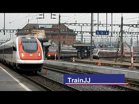 Züge am bahnhof Arth Goldau Schweiz │Switzerland Train Station  │ SBB │ SOB │Gotthardbahn