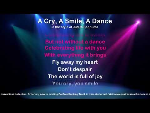 A Cry, A Smile, A Dance - ProTrax Karaoke Demo