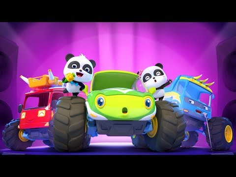 Baby Panda's Singing Contest | Monster Car Story | Kids Songs | BabyBus
