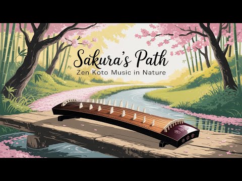 Sakura's Path 🎐 Japanese Koto & Nature Sounds | Relaxation & Self Reflection