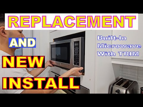 How To Replace And Install Built In Microwave With Trim Kit