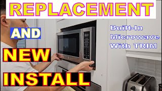 How To Replace And Install Built In Microwave With Trim Kit