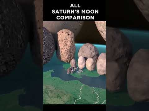All Saturn’s Moon Comparison! 🪐🤯