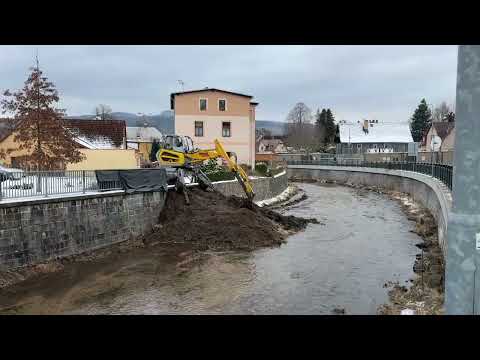 Chrastava TV - Čištění koryta řeky Jeřice