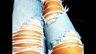 DIY: How to make your own Ripped Jeans