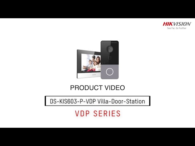 Hikvision Intercom Kit KIS-603 include Outdoor Unit with 7Inch Touch Screen