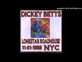 Dickey Betts Band: Rock Bottom, LIVE --- 11/1/88