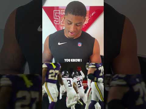 Xavier Watts reacts to his first career Interception from Sunday's game 🙌  #nfl #falcons